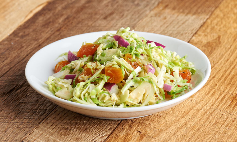 Apricot Brussels Sprout Coleslaw