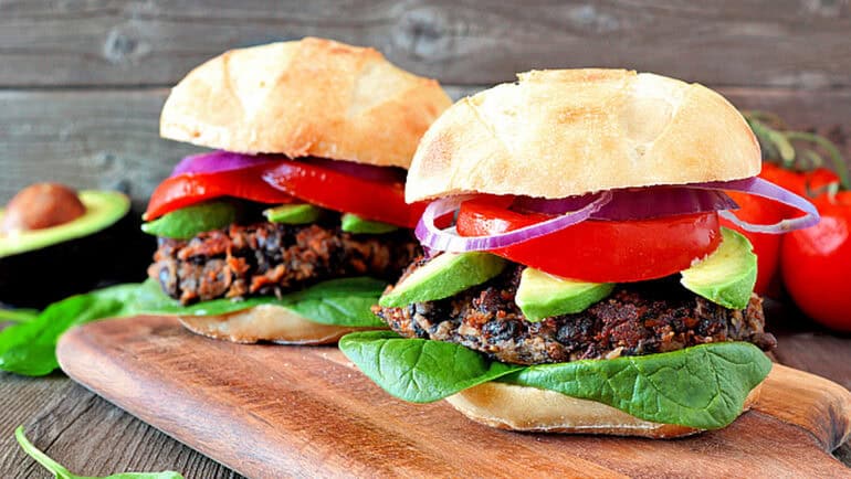veggie burgers