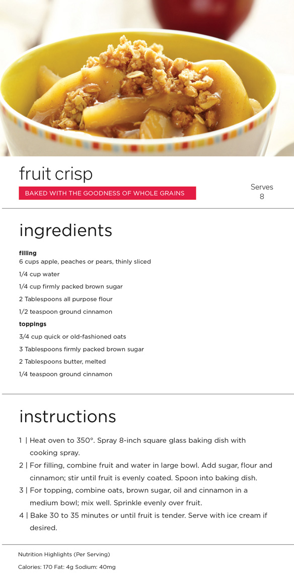 Fruit Crisp Recipe