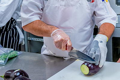chef cut glove eggplant