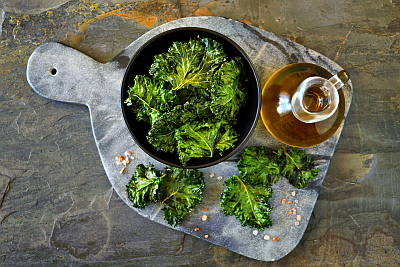 baked kale chips