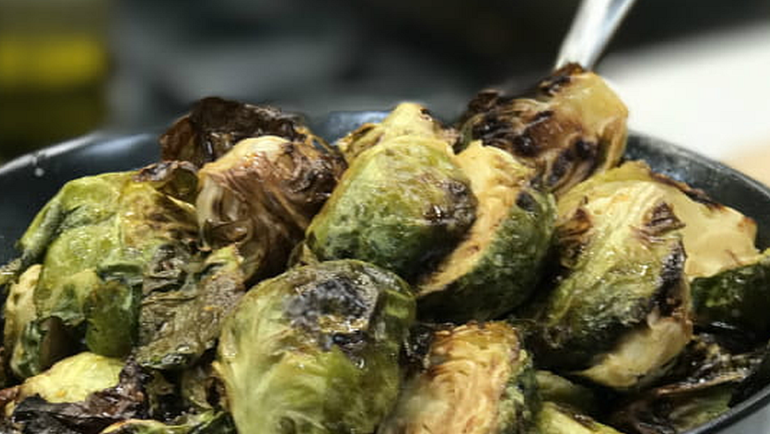 Roasted Brussels Sprouts with Honey Sriracha Glaze