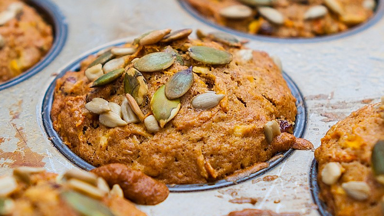 Super Seed Carrot Apple Muffin