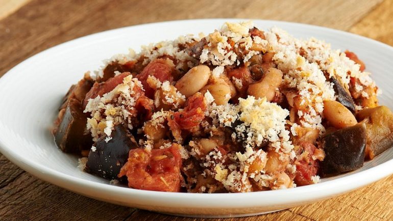 eggplant and bean casserole