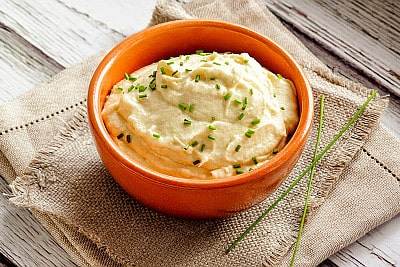 mashed cauliflower and parsnips