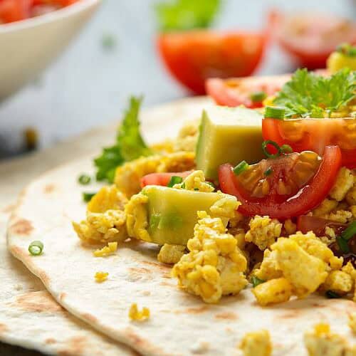 tofu breakfast tacos