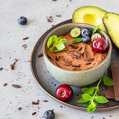 chocolate avocado pudding
