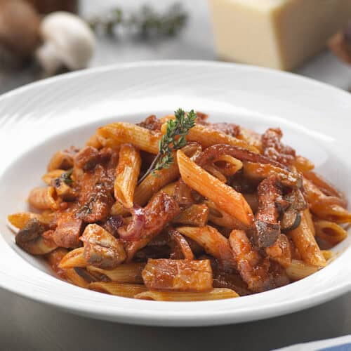 chicken and penne cacciatore