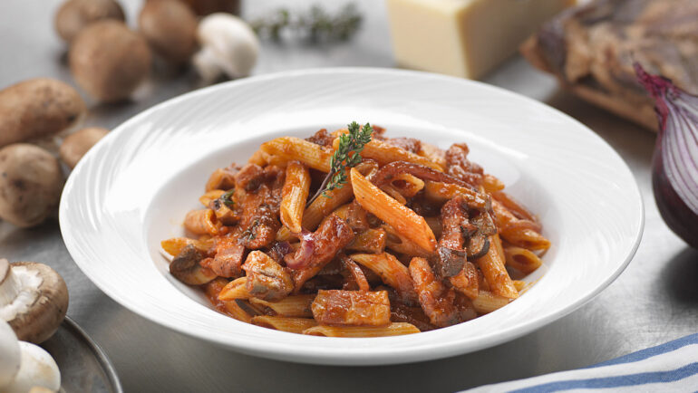 chicken and penne cacciatore
