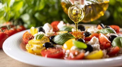 tomato salad olive oil herbs