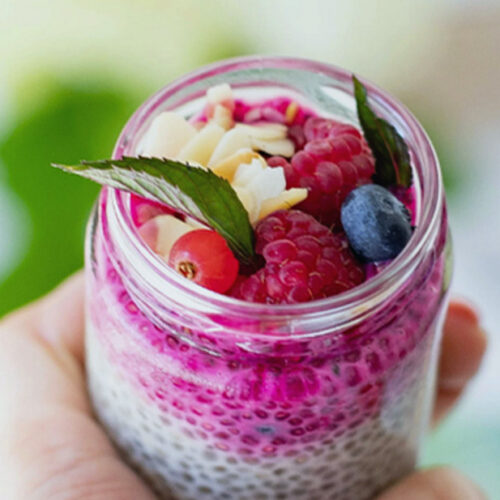 chia berry puddings