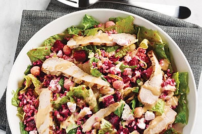 beet and bulgur salad